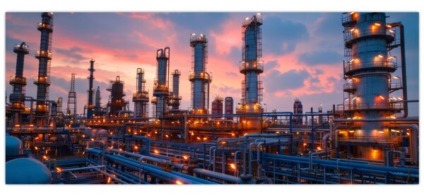 Slika - Industrijsko postrojenje (120x50 cm)