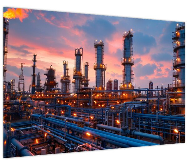 Slika - Industrijsko postrojenje (90x60 cm)