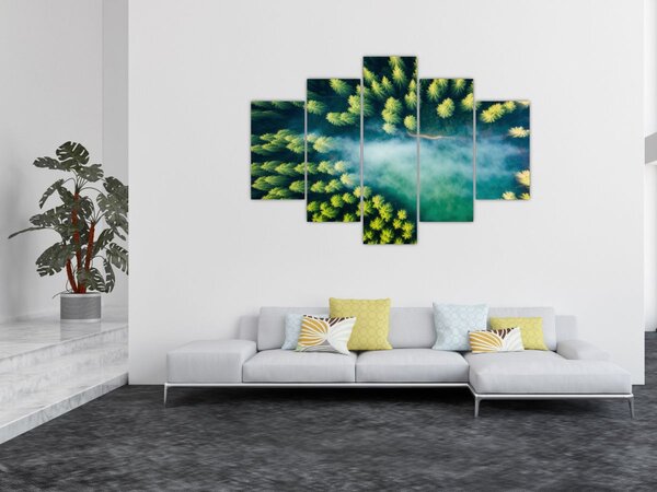 Slika - Šuma obavijena maglom (150x105 cm)