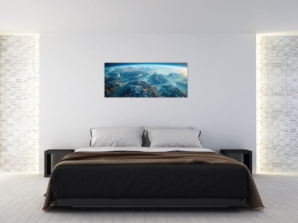 Slika - Pogled iz svemira (120x50 cm)