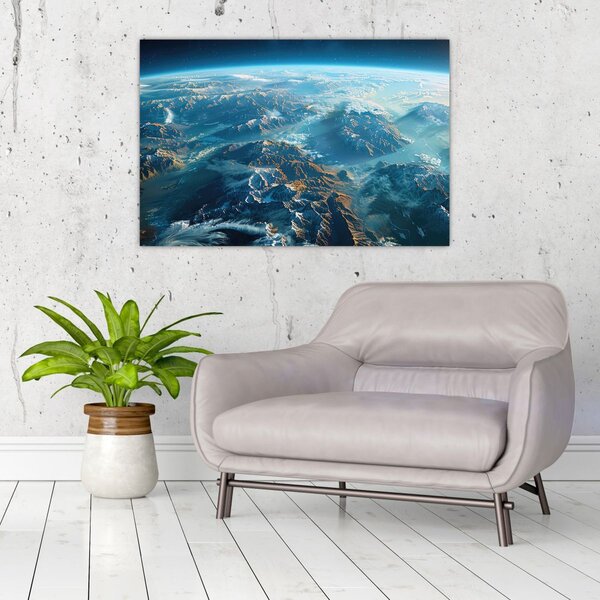 Slika - Pogled iz svemira (90x60 cm)
