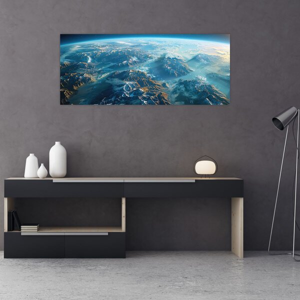 Slika - Pogled iz svemira (120x50 cm)
