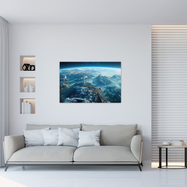 Slika - Pogled iz svemira (90x60 cm)