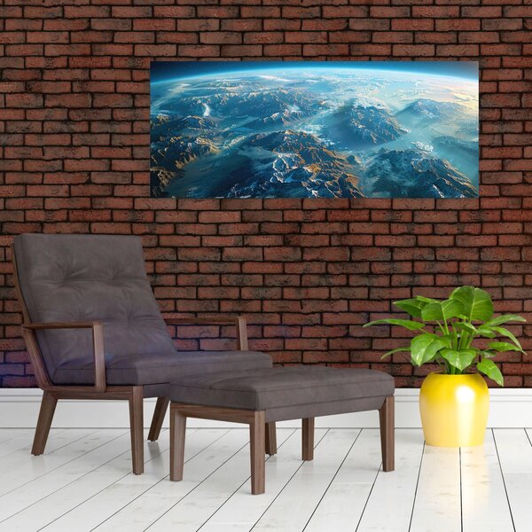 Slika - Pogled iz svemira (120x50 cm)