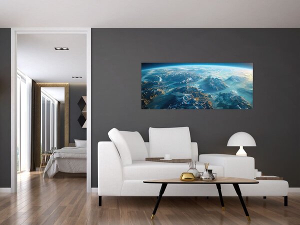 Slika - Pogled iz svemira (120x50 cm)