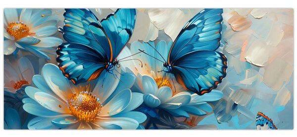 Slika - Plavi leptiri (120x50 cm)