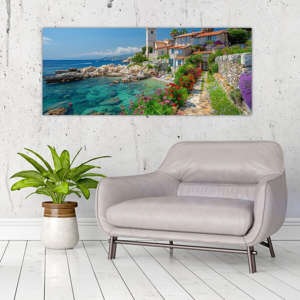 Slika - Slikovito primorsko mjesto (120x50 cm)