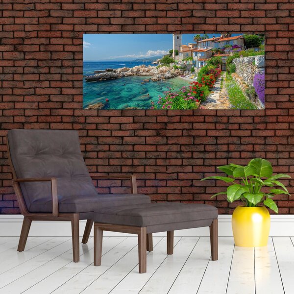 Slika - Slikovito primorsko mjesto (120x50 cm)