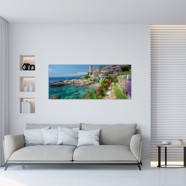 Slika - Slikovito primorsko mjesto (120x50 cm)