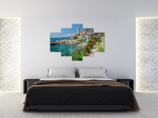 Slika - Slikovito primorsko mjesto (150x105 cm)