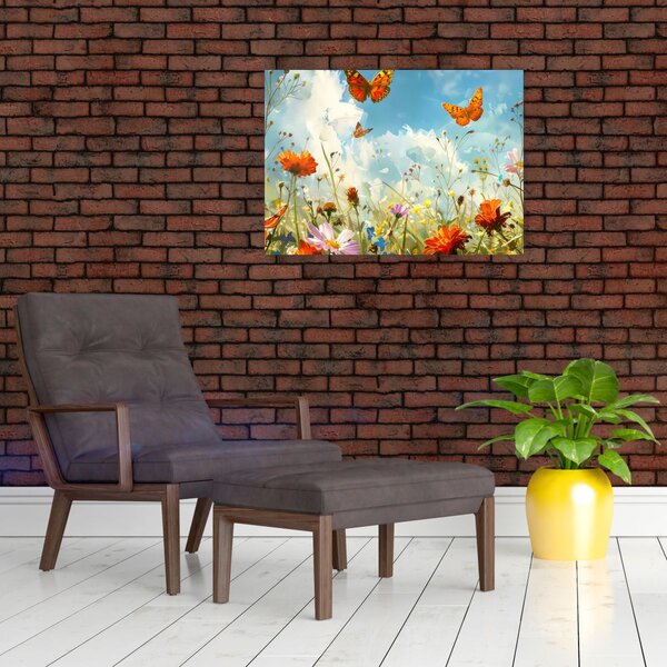 Slika - Leptiri na ljetnoj livadi (70x50 cm)