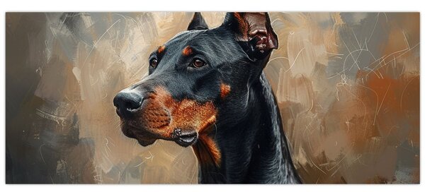 Slika - Portret Dobrmana (120x50 cm)