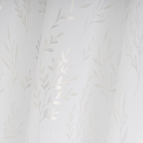 Bijela/u srebrnoj boji prozirna zavjesa 140x260 cm Buds – Casa Selección