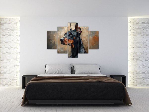 Slika - Portret Dobrmana (150x105 cm)