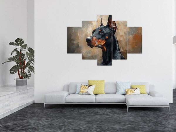 Slika - Portret Dobrmana (150x105 cm)