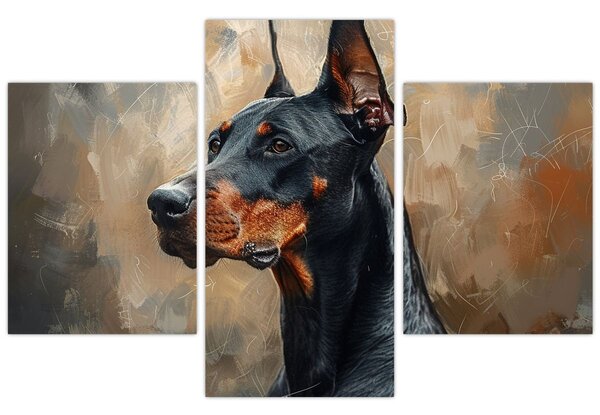 Slika - Portret Dobrmana (90x60 cm)