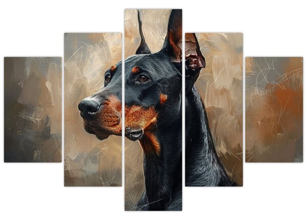 Slika - Portret Dobrmana (150x105 cm)