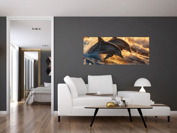 Slika - Dupini (120x50 cm)