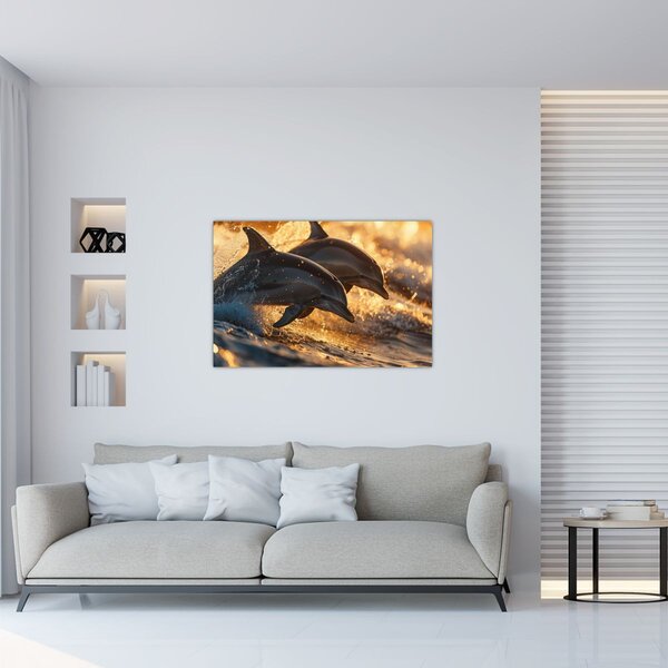 Slika - Dupini (90x60 cm)