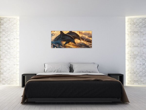 Slika - Dupini (120x50 cm)