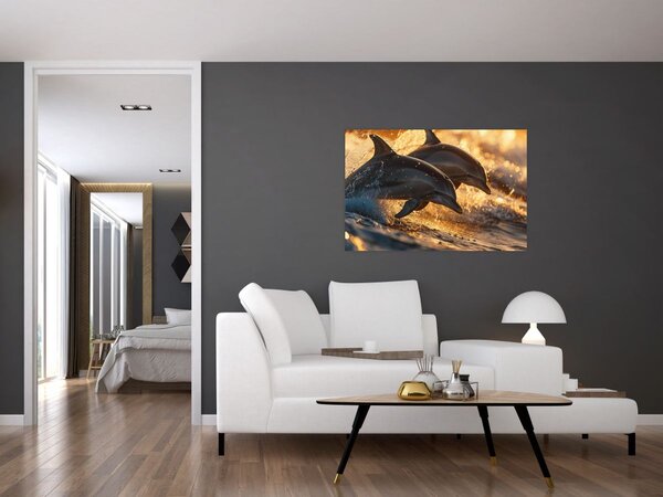 Slika - Dupini (90x60 cm)