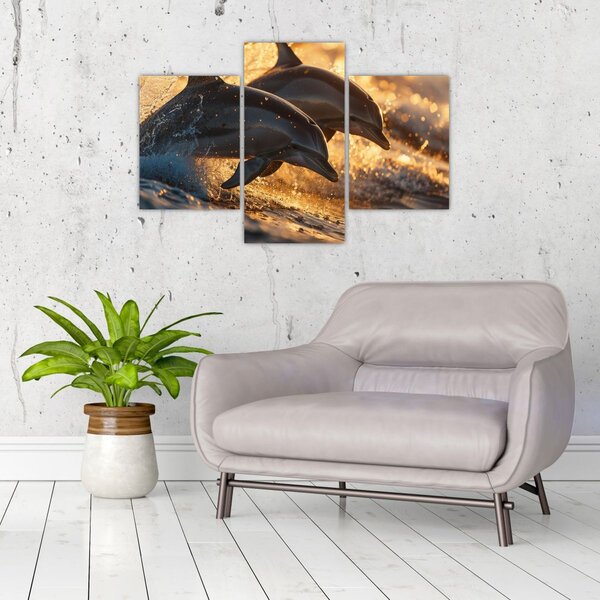 Slika - Dupini (90x60 cm)