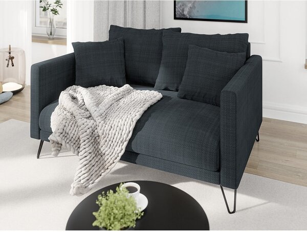 Tamno siva sofa od šenila 140 cm Freya – Ropez