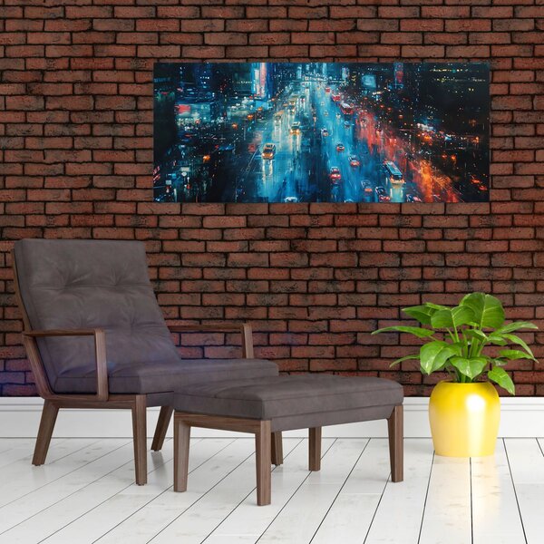 Slika - Veliki grad, ulje na platnu (120x50 cm)