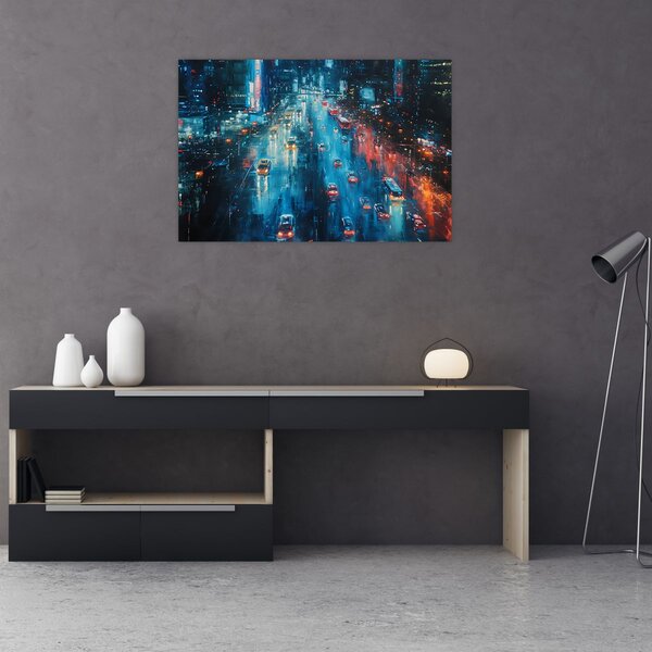 Slika - Veliki grad, ulje na platnu (90x60 cm)