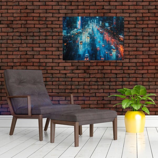Slika - Veliki grad, ulje na platnu (70x50 cm)