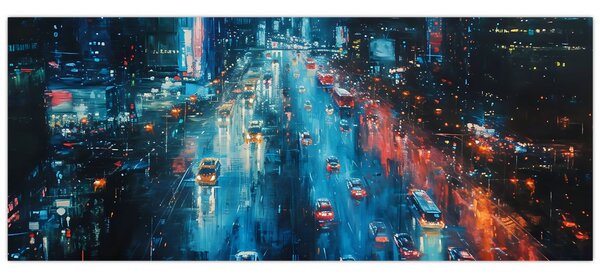 Slika - Veliki grad, ulje na platnu (120x50 cm)