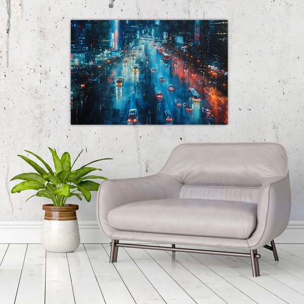 Slika - Veliki grad, ulje na platnu (90x60 cm)