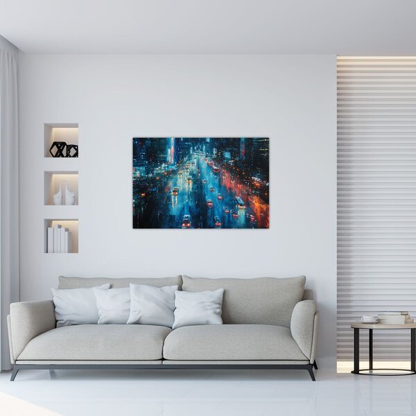 Slika - Veliki grad, ulje na platnu (90x60 cm)