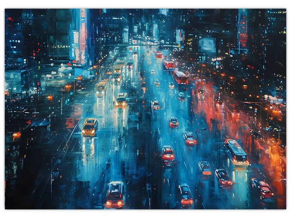 Slika - Veliki grad, ulje na platnu (70x50 cm)