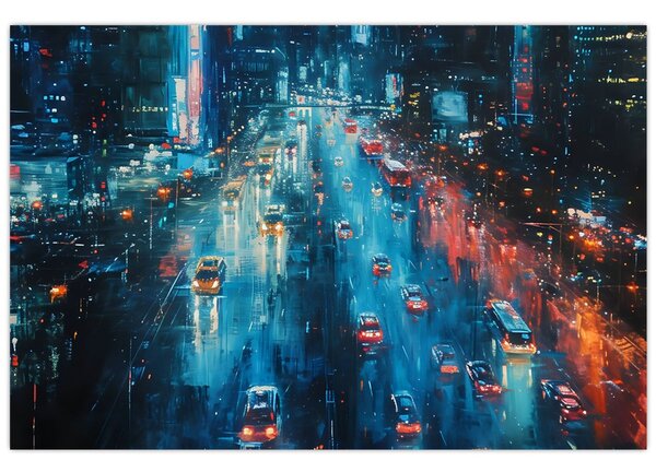 Slika - Veliki grad, ulje na platnu (90x60 cm)