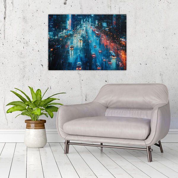 Slika - Veliki grad, ulje na platnu (70x50 cm)