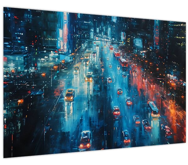 Slika - Veliki grad, ulje na platnu (90x60 cm)