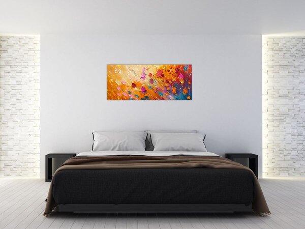 Slika - Slikanje šarenog cvijeća (120x50 cm)