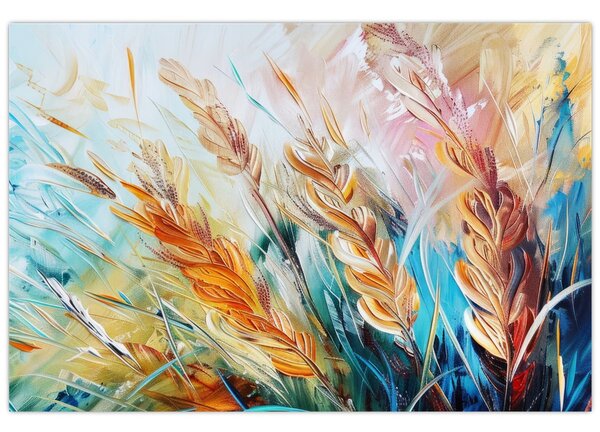 Slika - Pšenica, apstrakcija (90x60 cm)