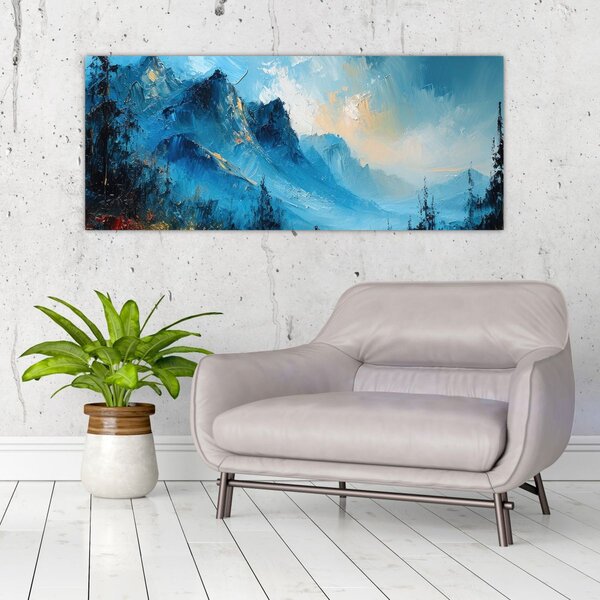 Slika - Slikanje planina (120x50 cm)