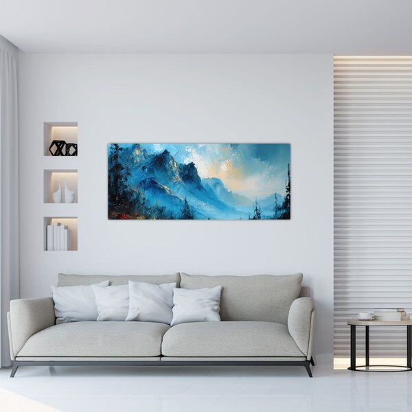 Slika - Slikanje planina (120x50 cm)
