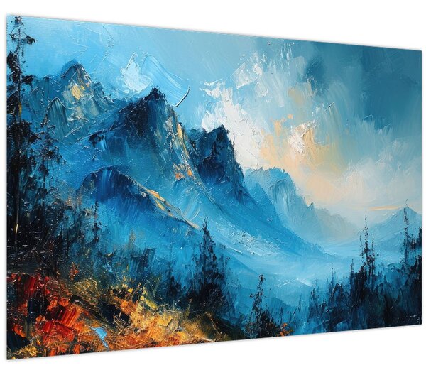 Slika - Slikanje planina (90x60 cm)