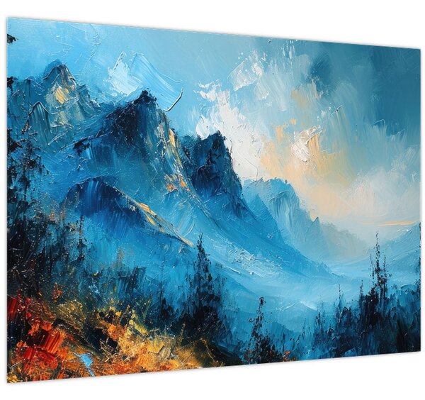 Slika - Slikanje planina (70x50 cm)