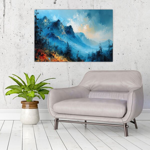 Slika - Slikanje planina (90x60 cm)