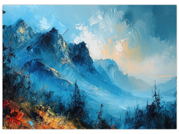 Slika - Slikanje planina (70x50 cm)