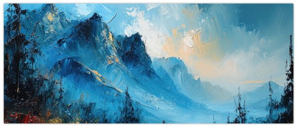 Slika - Slikanje planina (120x50 cm)