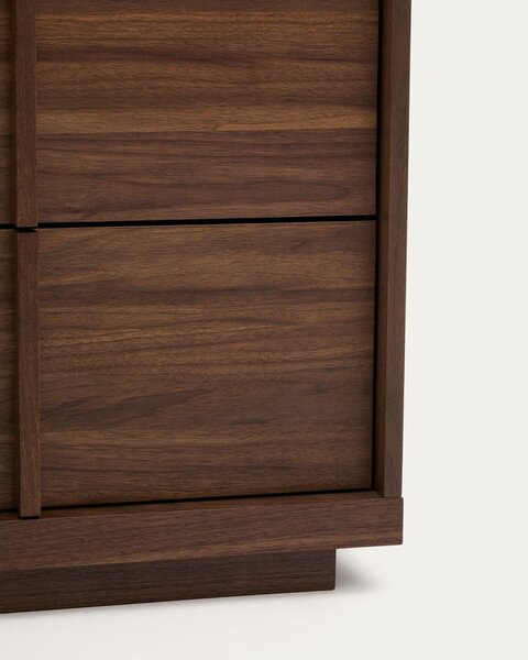 Smeđa komoda u dekoru oraha 100x78x50 cm Onix – Kave Home