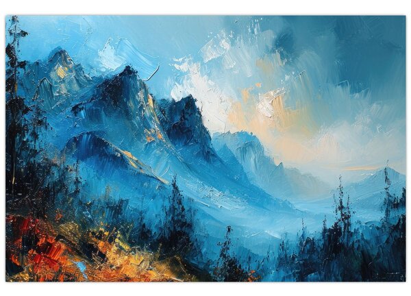 Slika - Slikanje planina (90x60 cm)