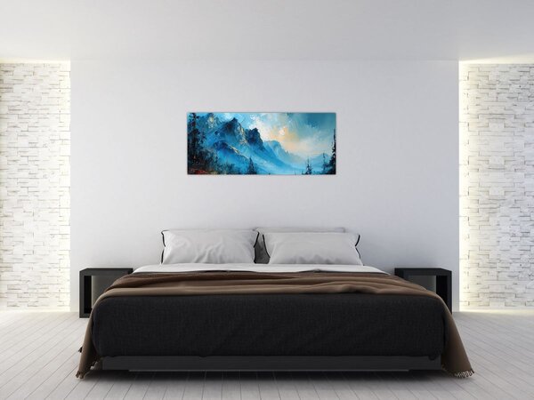 Slika - Slikanje planina (120x50 cm)