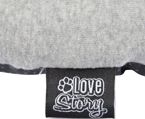 Svijetlo sivi krevet za pse 60x48 cm Graphene – Love Story